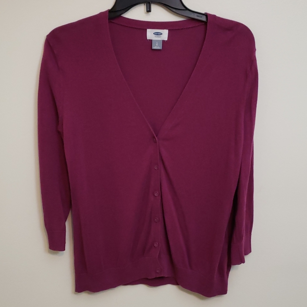 Women's L Button Down Sweater